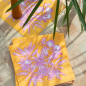 Preview: Paviot, Serviette, bedruckt mit FRUITS EXOTIQUE gelb, style